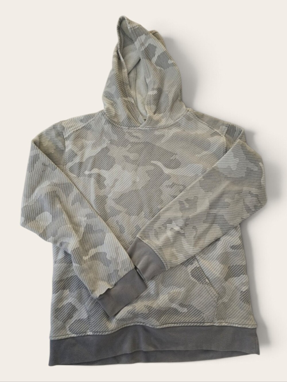 Xersion Light Gray Camo Hooded Sweatshirt